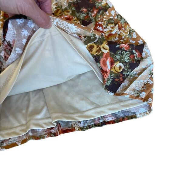 Andree By Unit Savanna Jane Floral Patchwork Babydoll Dress Womens Size Small - Picture 8 of 12